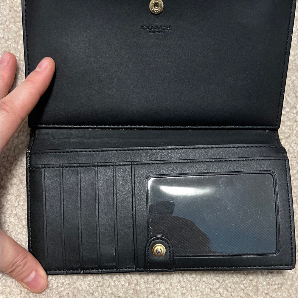 Coach Black Leather Wallet - Picture 5 of 12